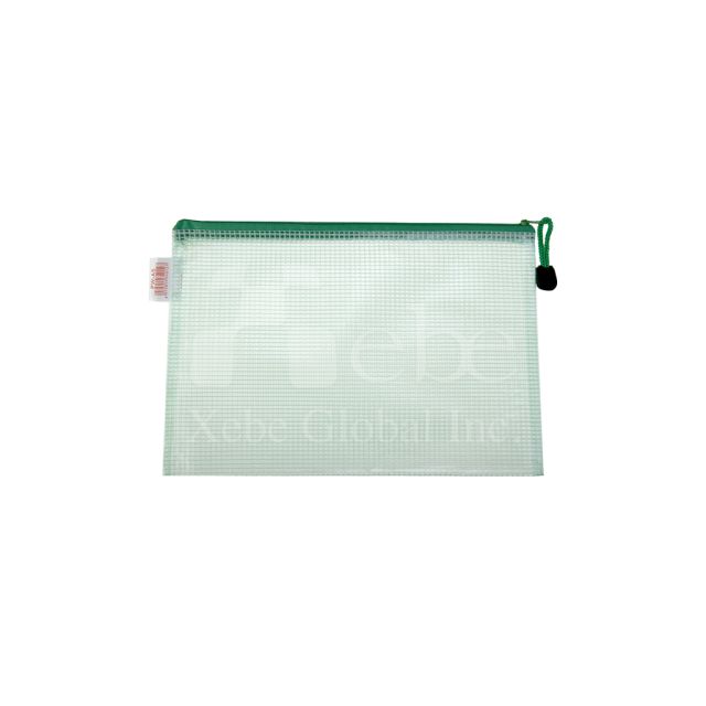 透明網格拉鏈袋訂造 防水資料袋訂造