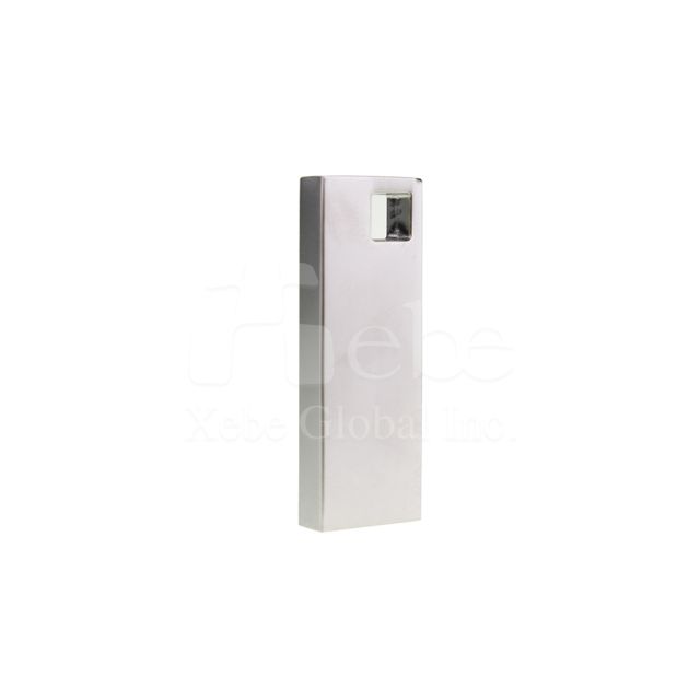 silver perforated aesthetic sense mini USB