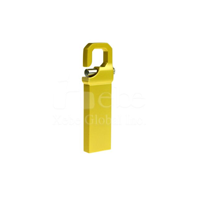 gold hangable metal usb