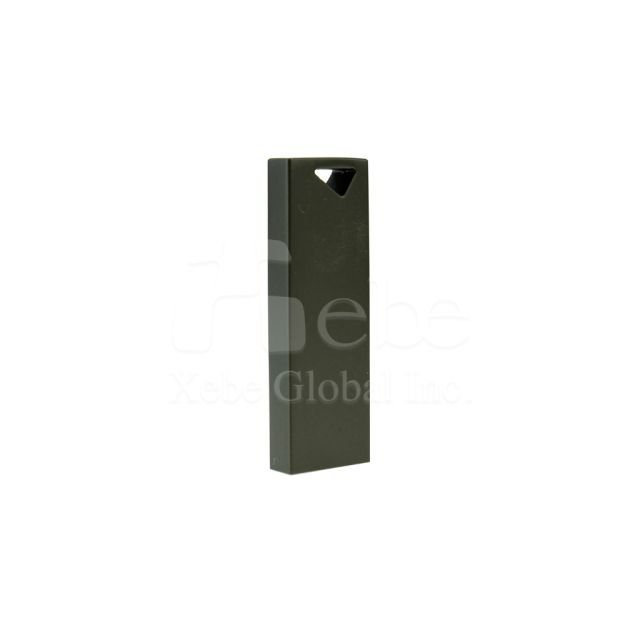 Black minimalist rectangular metal USB employee gifts