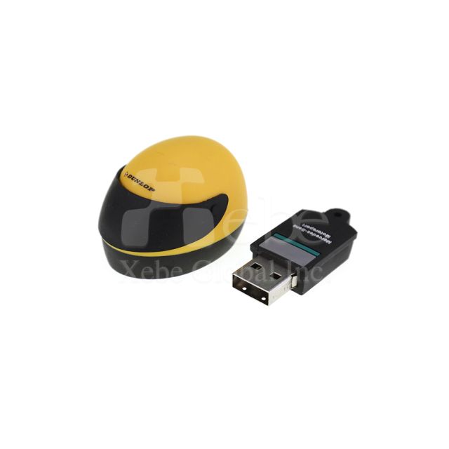 Orange Yellow Helmet Design3D Customized USB