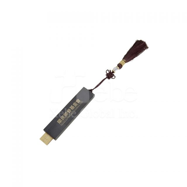 Tassel Retractable Wooden USB