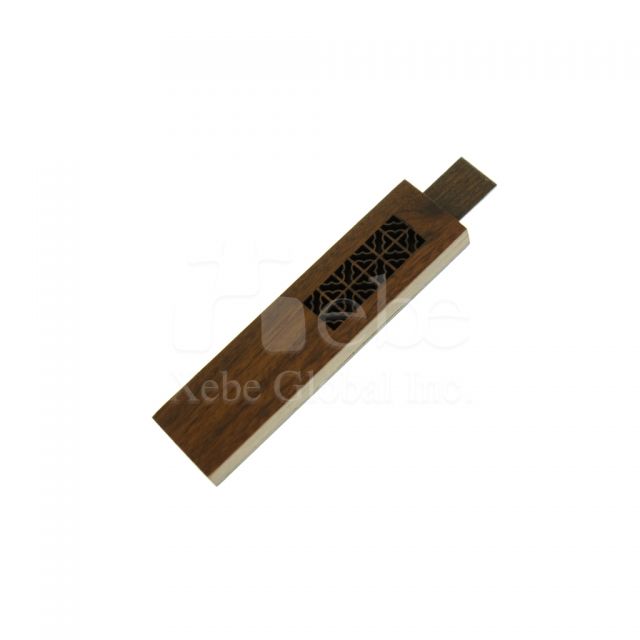 Classic Window Pattern Wooden USB