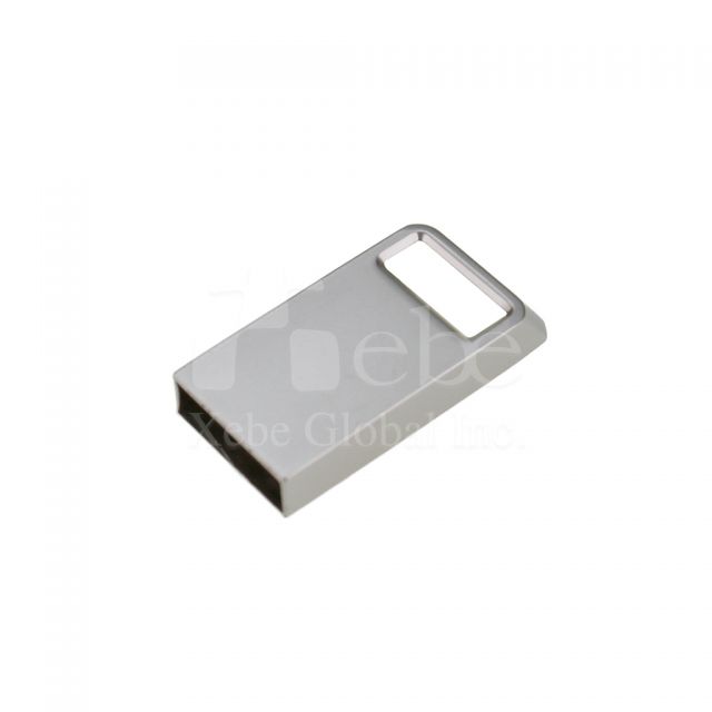 silver square hole mini USB