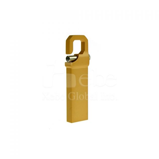 hook gold metal flash drive