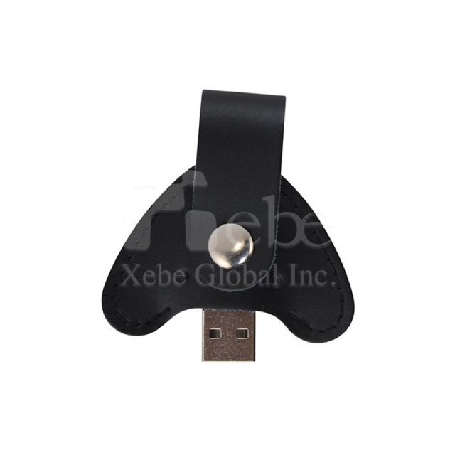 black leather pen drive