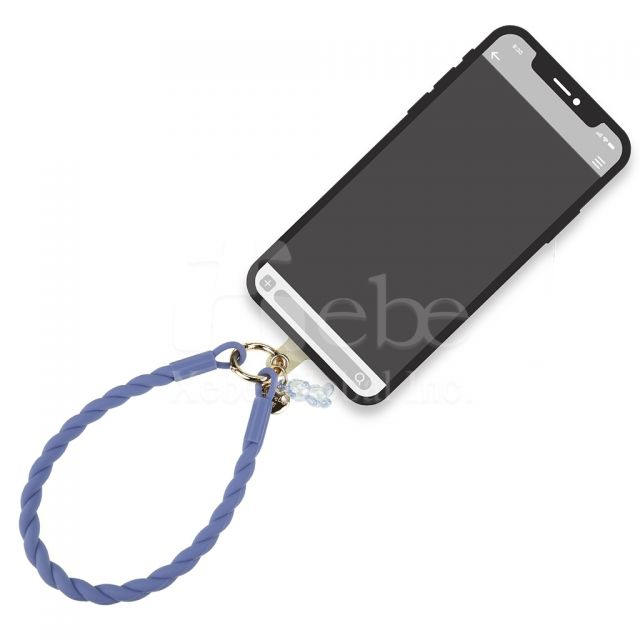 custom silicone mobile phone strap