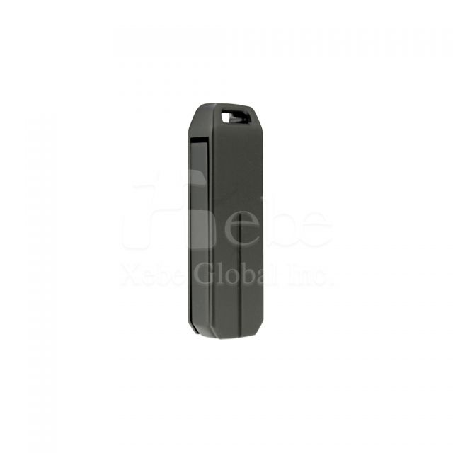 black dustproof metal flash drive