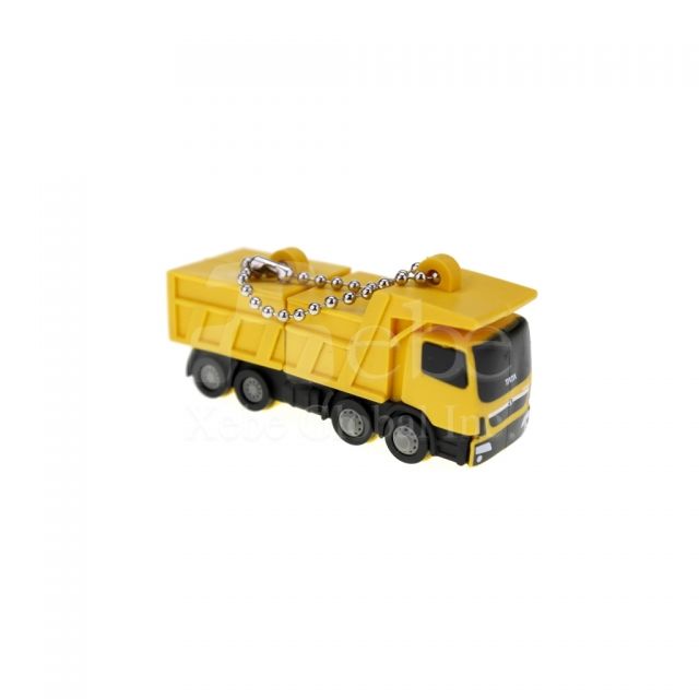 sand and gravel truck shaped flash drive