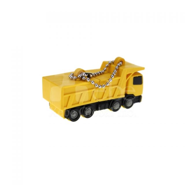 sand and gravel truck shaped flash drive