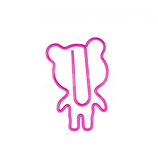 pink bear paperclip