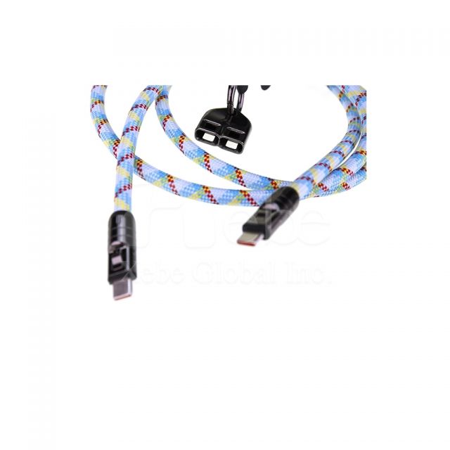 2 in 1 mobile phone lanyard charging cable