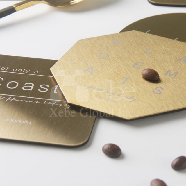 customized stainless steel coasters