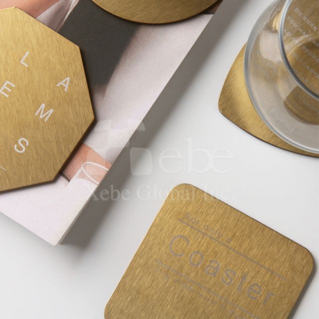 customized stainless steel coasters